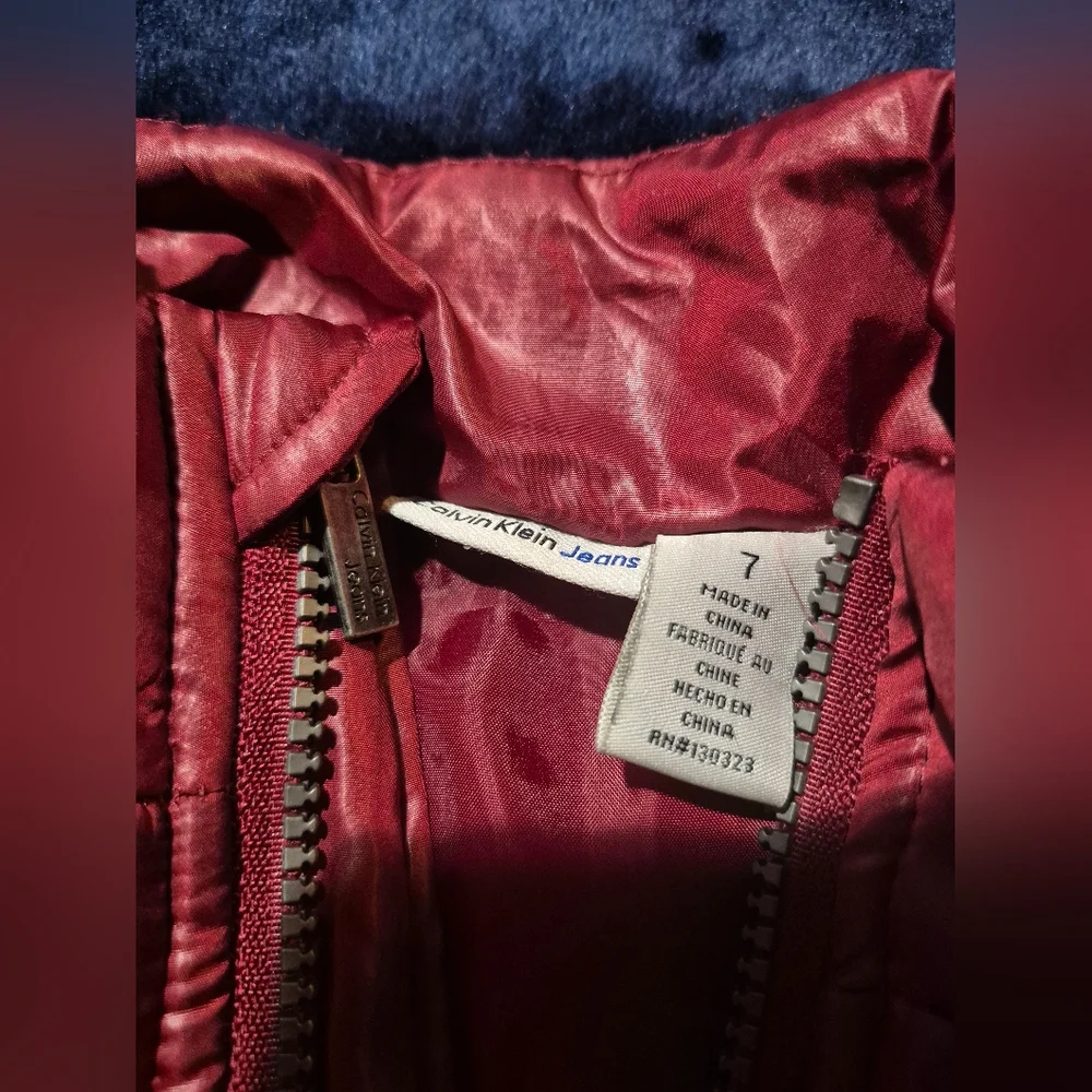 Calvin Klein Red Puffer Vest